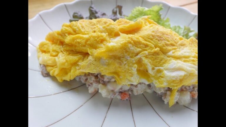 俺の「温かいポテトサラダ オムレツ風」の作り方@ポテサラアレンジ
