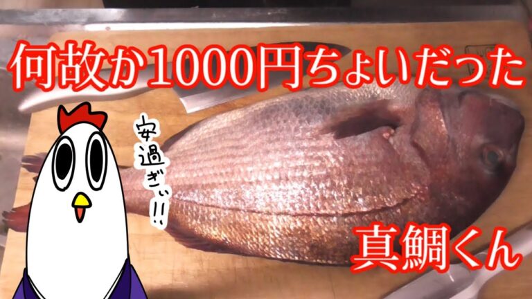 【NWTR】真鯛でカルパッチョと塩焼きと鯛汁