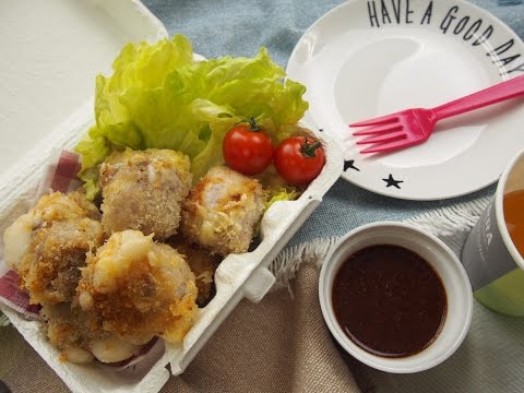 ダブルでもちとろ〜！揚げない豚コマもっちーずカツ！