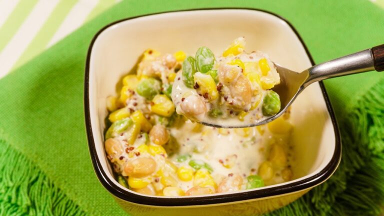 おつまみにもお弁当にも♪枝豆とコーンの粒マスタード和え