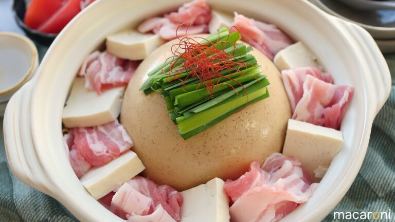 じわっと溶けだす ドームゼリーで 激うま！ 白ごま 坦々 豆乳鍋の レシピ 作り方