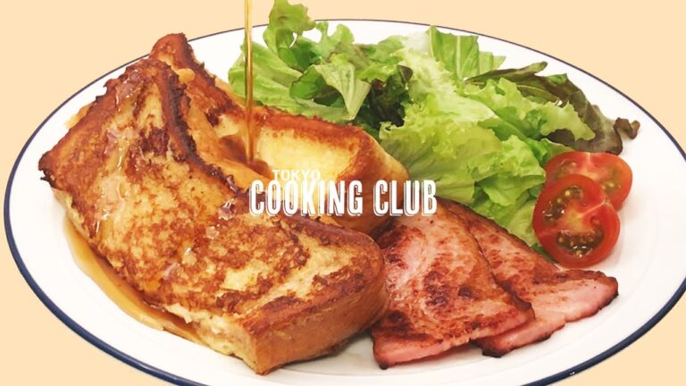 簡単フレンチトーストの作り方【４枚切り食パン・時短・ふわふわ】