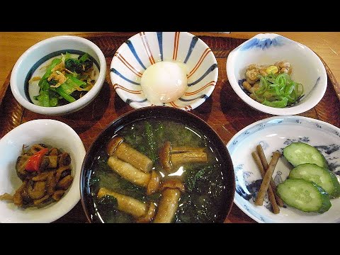 温泉玉子、味噌汁で朝食　#Shorts