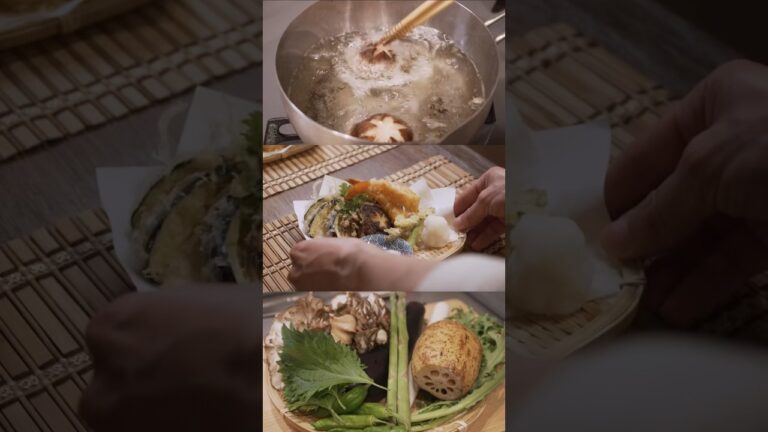 【お家で簡単ヘルシー天ぷら🍤】