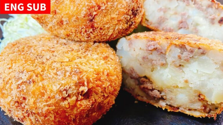正直、洋食屋さんより旨い！プロ直伝『お肉屋さんの極上コロッケ』Chef's Croquettes［Fried Mashed Potato］冷凍作り置き モッパン 먹방 감자 크로켓 土豆肉饼