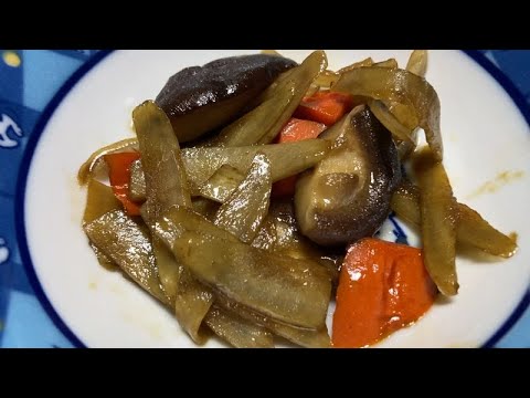【料理log】ごぼうは厚みが必要！しいたけとごぼうの旨煮