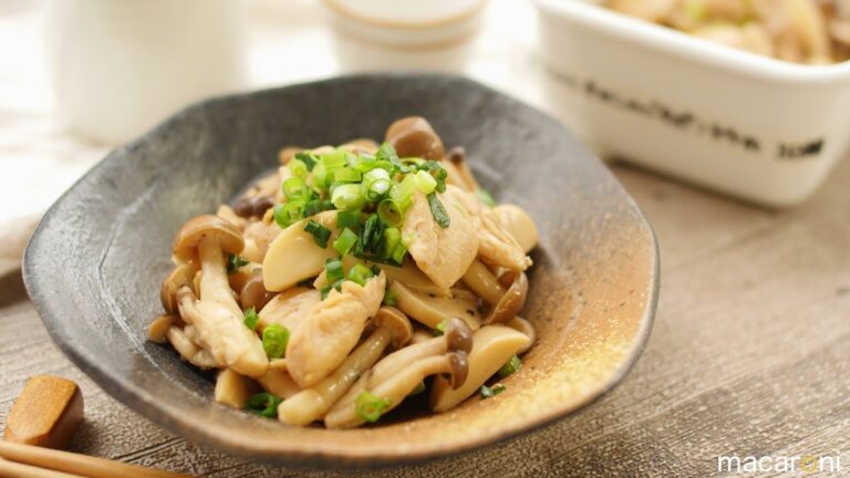 【作り置き】コク旨さっぱり！ ささみと きのこの バター ポン酢 炒め のレシピ 作り方