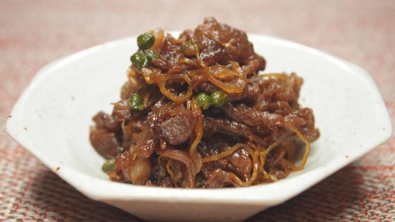実山椒を入れて作る【牛肉のしぐれ煮】