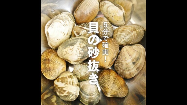 5分で確実！貝の砂抜き方法
