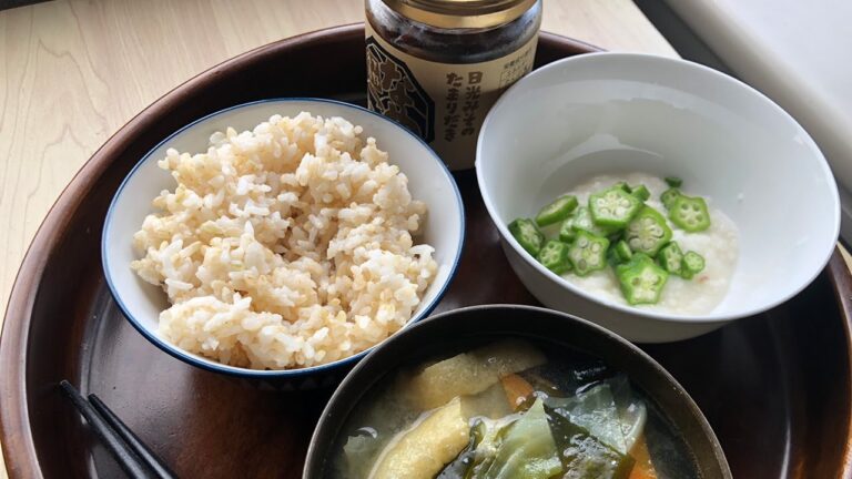 なめこトロロおくら飯