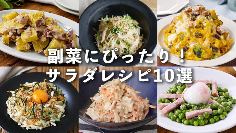 【サラダレシピ10選】栄養たっぷり！副菜におすすめ♪