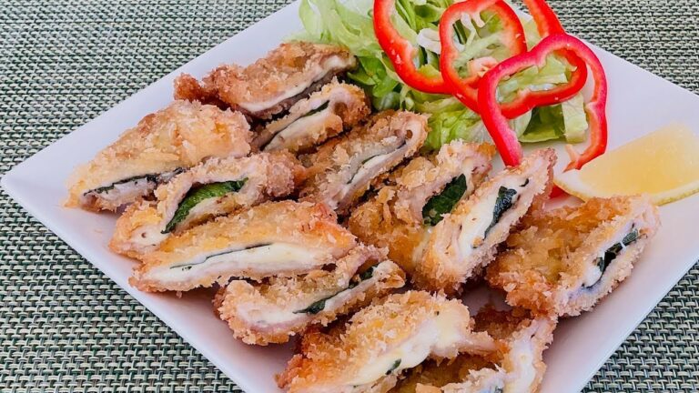 豚肉のチーズはさみ揚げのレシピ・作り方 | Deep-Fried Pork Cutlet with Cheese Recipe