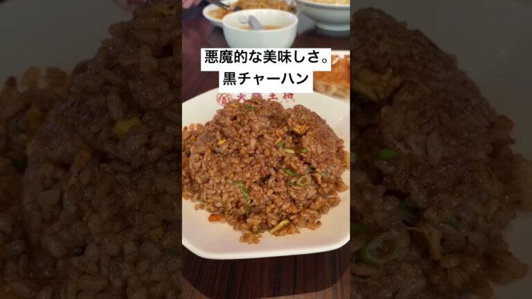 クオリティが高い「大阪王将」の黒チャーハン⚠️えぐうま⚠️