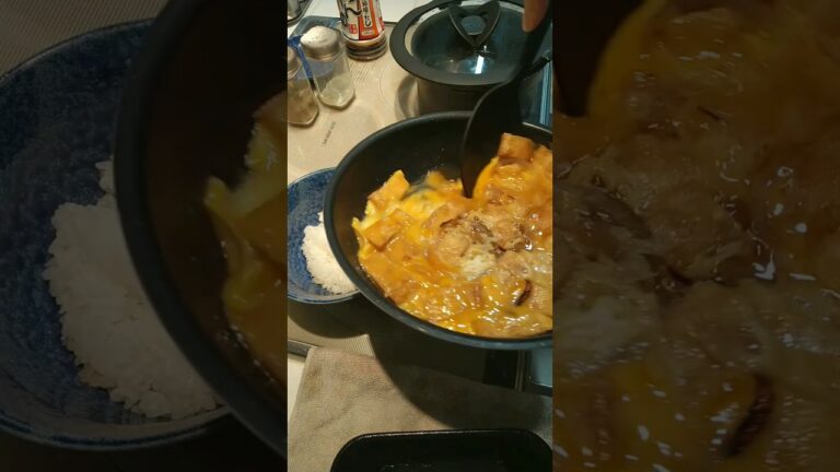 1月26日④油揚げ卵とじ丼 #shorts