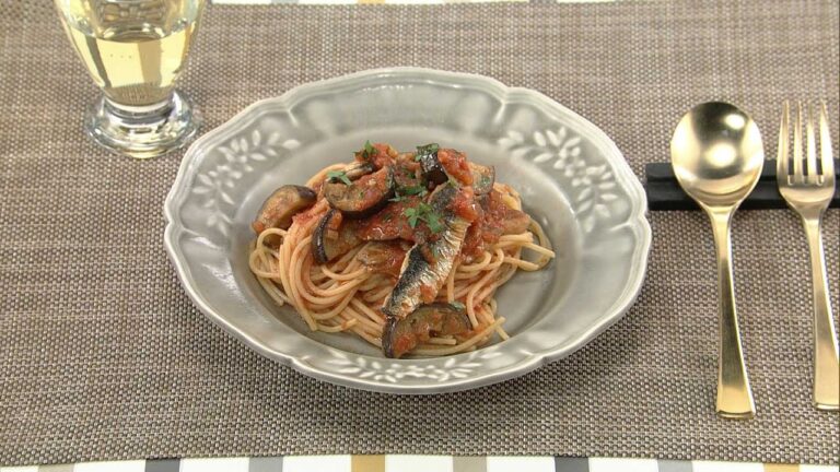 【DAIGOも台所】ナスといわしのパスタ｜旬の魚でひと手間調理♪