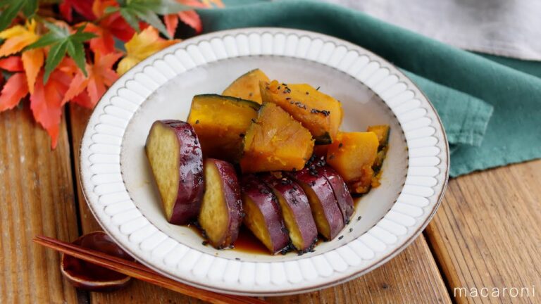 【かぼちゃとさつまいもの煮物】秋の味覚を味わう煮物レシピ！ごはんのおかずにも♪｜macaroni（マカロニ）