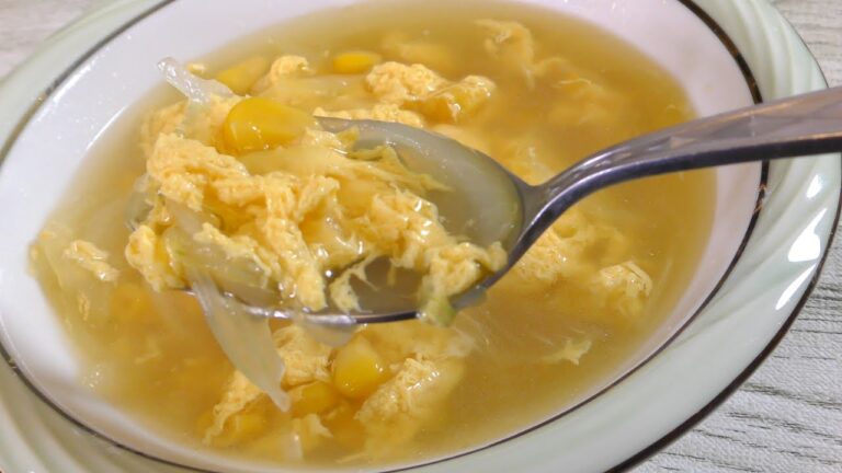 【卵スープ】簡単ふわっふわ卵とコーンのスープの作り方
