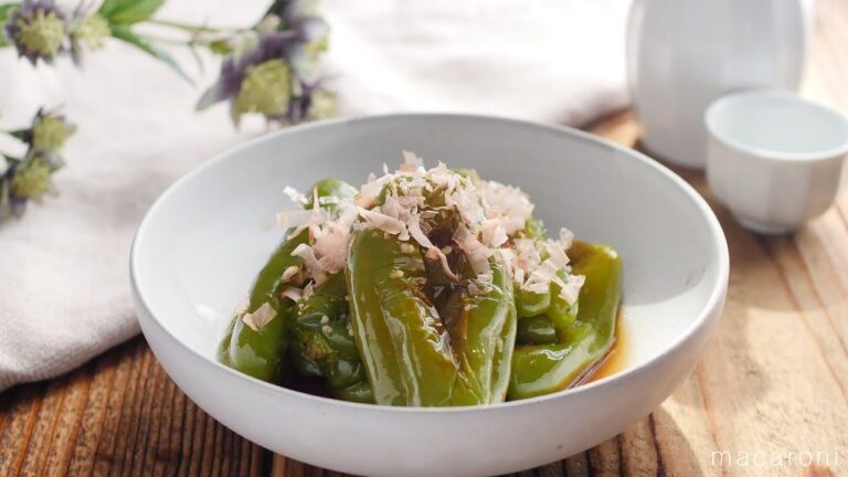 にんにく醤油しみしみ！「丸ごとピーマン焼きびたし」のレシピ・作り方