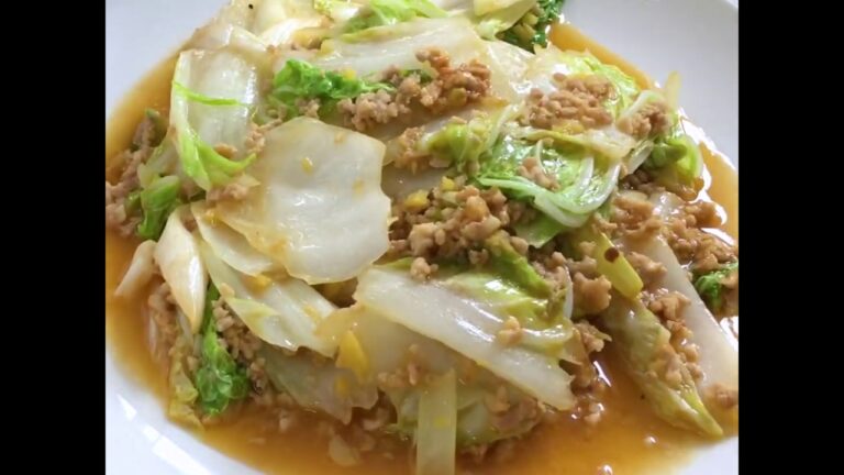 しゃきしゃきトロトロ！鶏ひき肉の麻婆白菜