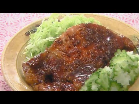 とんテキ   粒マスタード醤油だれ   ゴーヤーおろし