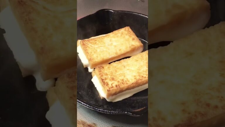 【今宵のおつまみ#4】厚揚げチーズのこんがり焼き　#shorts # #映えない #でも美味しい