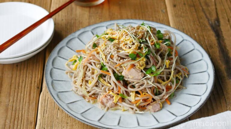 新感覚！中華風そばサラダ