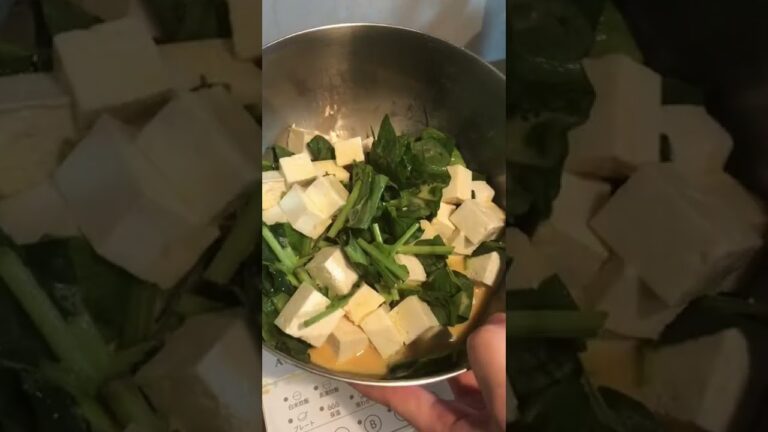 ほうれん草と豆腐のヘルシーキッシュ