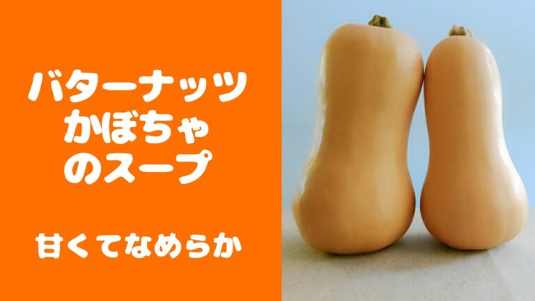 【3分でわかる】バターナッツかぼちゃのスープ  [Butternut Squash Soup]