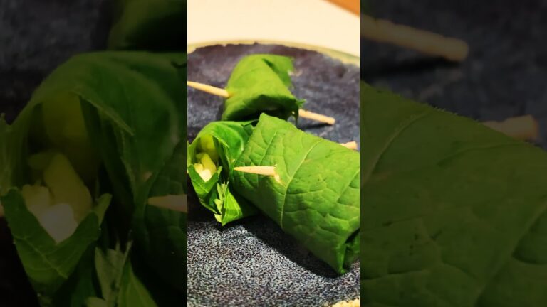 大葉の天ぷらは難しくめんどくさい#shorts #つまみ