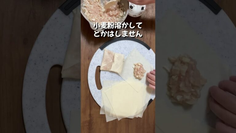 簡単春巻きの皮レシピ／きゃべつメンチ
