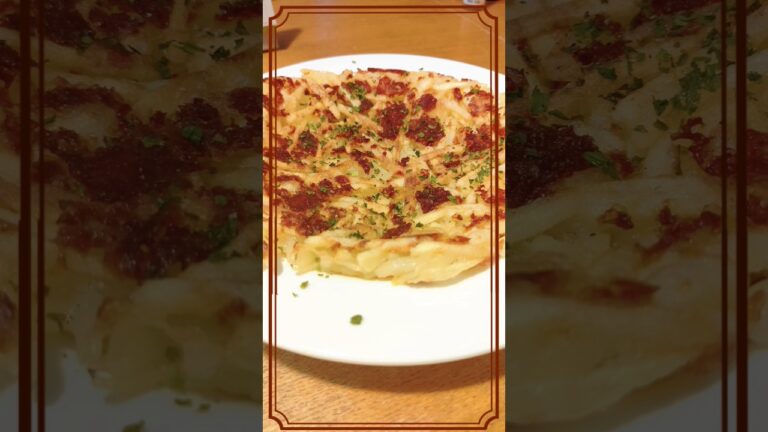 【小人の釜戸】もちもちガレット　#じゃがいも消費レシピ　#もちもち　#ピザ用チーズ　#チーズ　#shorts 　#shortvideo 　#ガレット　#消費レシピ　#じゃがいも