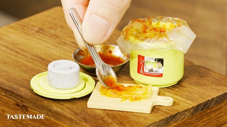 ミニチュアの自家製キムチ、からの豚キムチ作ってみた!!【ちびめし】#Shorts