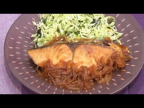 サワラの変わりしょうが焼き ＆ ワカメとキャベツの和風コールスロー