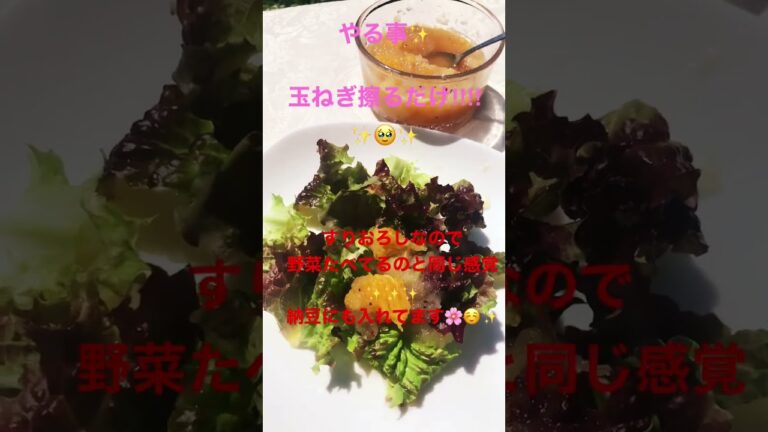 超簡単‼︎新玉ねぎドレッシング✨🥹🧅🍊#料理　#レシピ　#新玉ねぎ　#簡単レシピ #short #shortvideo #shorts