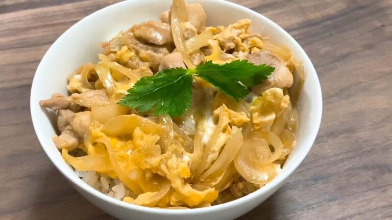 めんつゆ味付けで親子丼を作る！