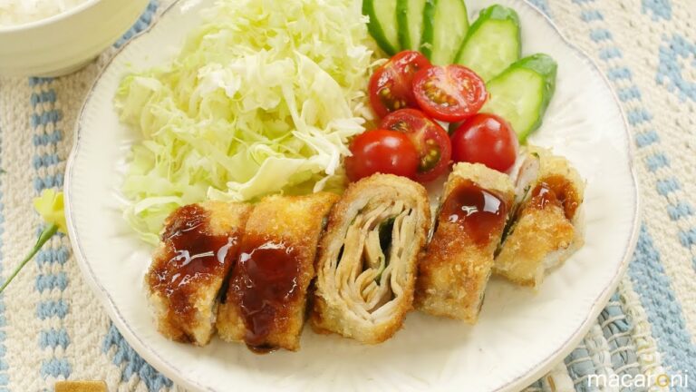 シャキシャキが止まらない！ 豚バラ れんこんの ミルフィーユ カツ のレシピ 作り方