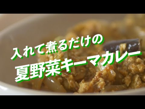 入れて煮るだけの夏野菜カレー！