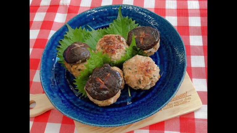 椎茸のたっぷり肉詰め