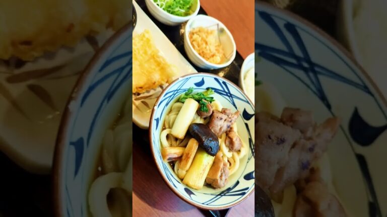 【丸亀製麺】肉そぼろを求め向かう先で出会うは鴨すきうどん！素材の味を存分にって？なるほどそうなるか♪【鴨すきうどんを食べてきた】#shorts