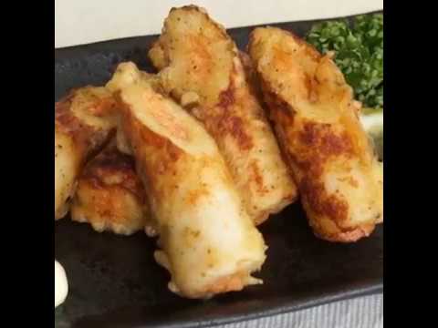 鱈卵屋のレシピ動画☆明太子入りちくわの磯辺揚げ