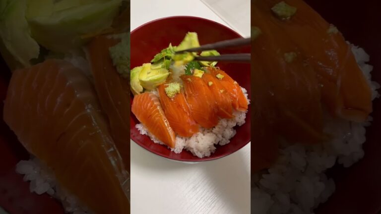 サーモンアボカド丼#健康 #簡単レシピ