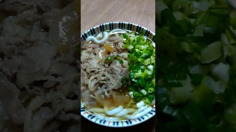 松屋の牛めしの具で肉うどん