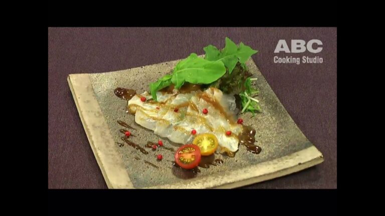 白身魚のカルパッチョ