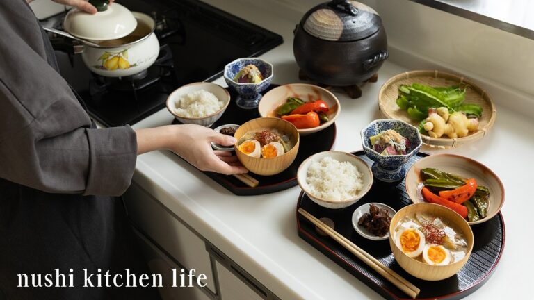 #74 ほっこり秋の台所, 和朝食と大好きなご飯のお供, 夫婦のご馳走晩ごはん, パンとスープのブランチ, Autumn cuisine