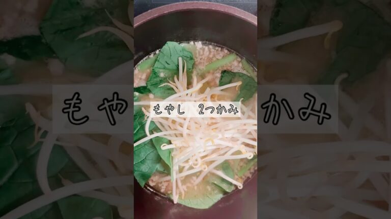 【飲んだ後のシメはこれ！】ピリ辛もやし坦々♡