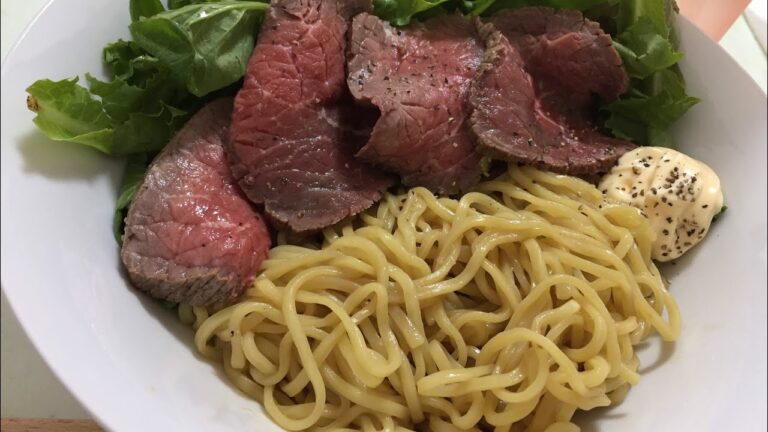 【激ウマ！！】最強ローストビーフ混ぜそば【最強！！】