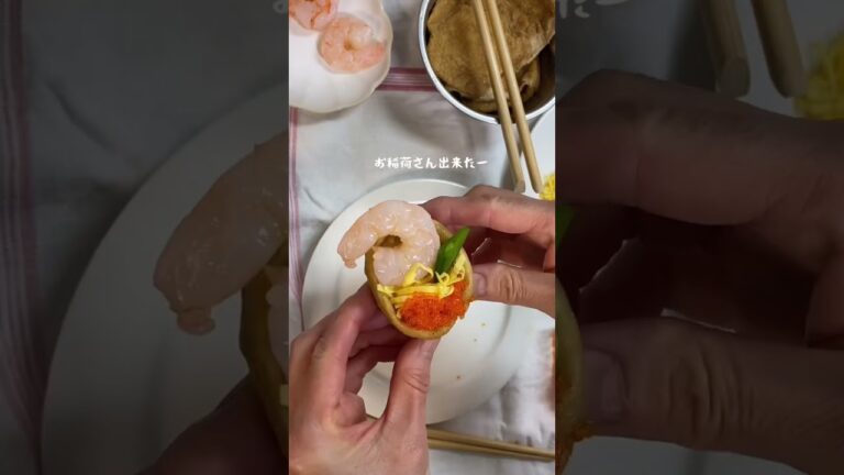 3月3日(金)の旦那弁当/＊ひな祭りバージョンお稲荷さん＊鶏胸肉の唐揚げ＊なすの揚げ浸し＊菜の花のからし和え＊お花卵＊サラダ＊みかん🍊