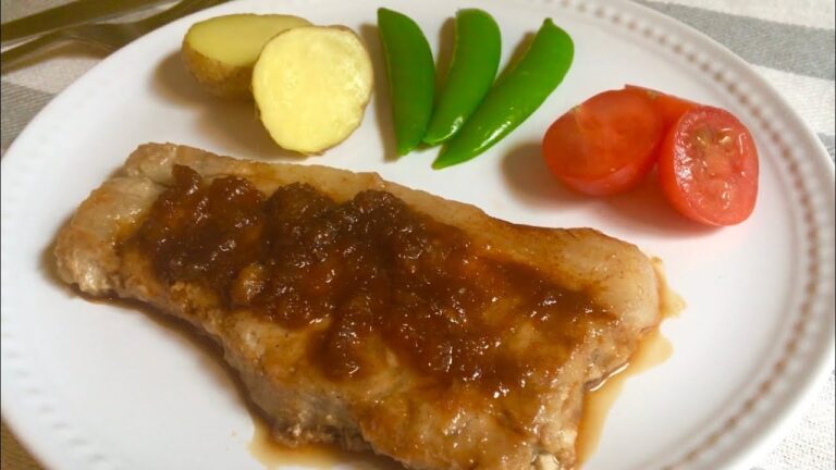 新玉ねぎとポン酢の絶品ソースで豚ステーキ Pork Steak with Fresh Onions and Ponzu Sauce #shorts #新玉ねぎ #絶品