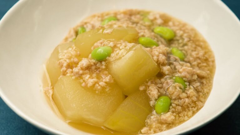 冬瓜の煮物～枝豆そぼろあん仕立て～