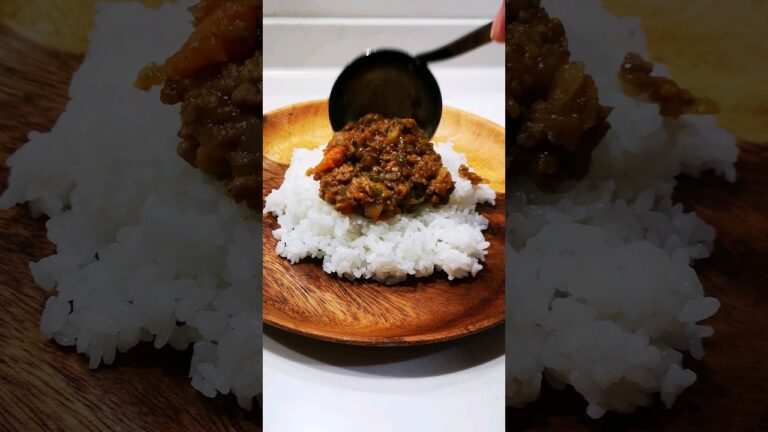 米がすすむ野菜たっぷりドライカレー！アラフォー男子のズボラじゃない飯♪